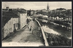 Carte postale Vittel, View du Pays prise de l`Hotel dees Vosges