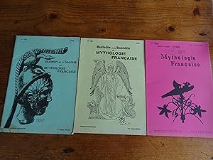 Bulletin de la Société de MYTHOLOGIE Française, lot de trois numéros, Bulletin Trismestrielle : N...