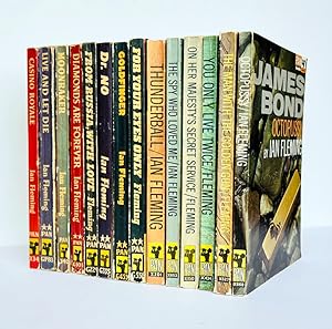 Complete Paperback First Editions of Ian Fleming's James Bond Novels. Comprising: Casino Royale, ...