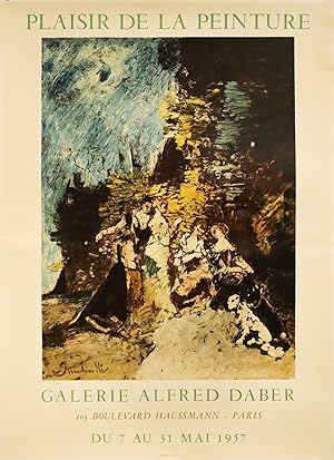 1957 French Exhibition Poster - Plaisir de la Peinture, Galerie Alfred Daber