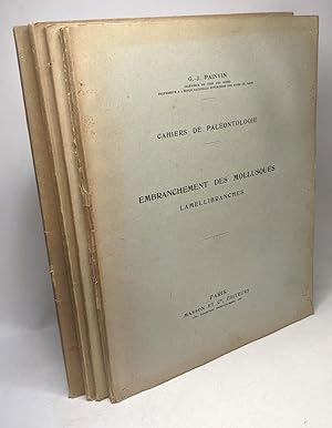 Cahiers de paléonthologie 4 volumes : embranchement ds coelentérés + Embr. des monomérides bryozo...