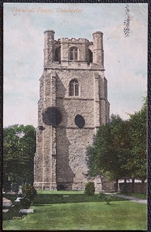Chichester Bell Tower Vintage Postcard