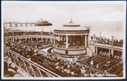 Eastbourne Pier Real Photo 1937 Postcard