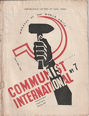 COMMUNIST INTERNATIONAL Volume X No.7, April 15th 1933