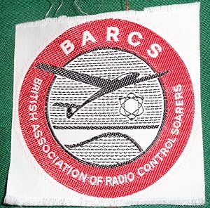 BARCS. British Association of Radio Controlled Soarers, silk wove clothing badge. c1955-65