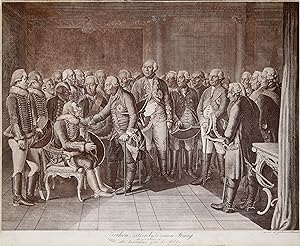 (bei Neuruppin 14. 05. 1699 - 26. 01. 1786 Berlin). Preuss. General. "Ziethen sitzend vor seinem ...