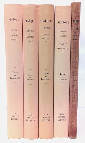 Lettres à Lucilius. Tomes I-V: Livres I-XX. Texte établi par François Préchac et traduit par Henr...