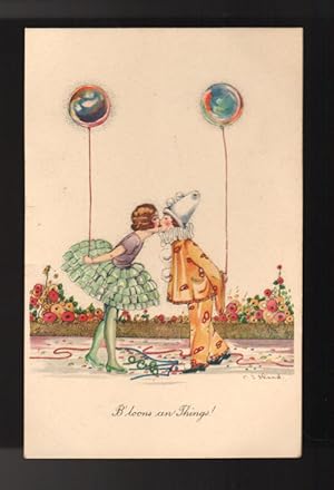 B'loons an' Things Art Deco Postcard