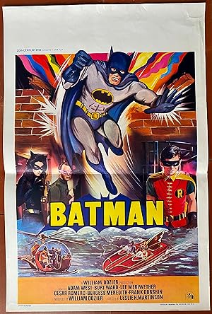 Affiche belge BATMAN Burt Ward ADAM WEST Marvel DC COMICS Super-Héro 37x55cm