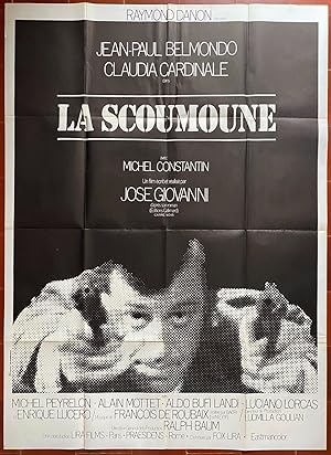 Affiche originale cinéma LA SCOUMOUNE José Giovanni JEAN-PAUL BELMONDO Claudia Cardinale 120x160cm