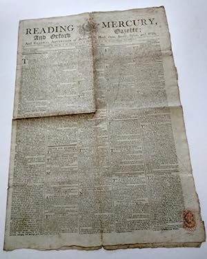 Reading Mercury and Oxford Gazette. And General Advertiser of Berks, Bucks, Hants, Oxon, Surrey, ...