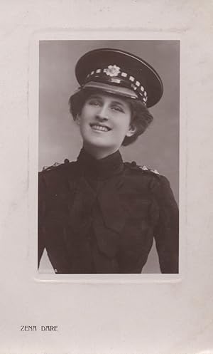 Miss Zena Dare as a Policeman Edwardian Actress Rare Old Postcard