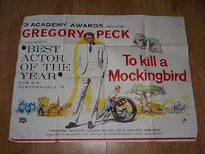 To Kill a Mockingbird Vintage Quad Film Poster (1962)