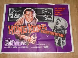 Original Vintage Movie Poster Hong Kong Confidential Starring Gene Barry, Beverly Tyler, Allison ...