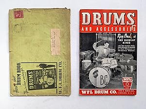 1939 WFL DRUMS & DRUM ACCESSORIES CATALOG with Original Mailing Envelope ILLUSTRATED