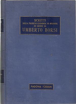 Scritti della facoltà giuridica di Bologna in onore di Umberto Borsi