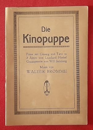 Textheft "Die Kinopuppe" (Posse mit Gesang und Tanz in 3 Akten)
