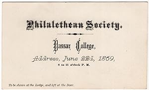 Philalethean Society Meeting Invitation