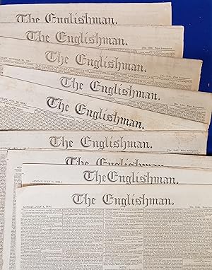 The Englishman. [ A collection of nine original issues of The Englishman newspaper from 1824, all...