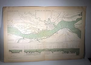 Carte de Québec et ses abords (1882). Atlas des ports étrangers.