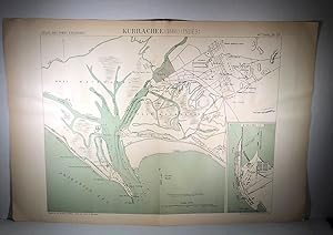 Map of Karachi (India) (1886). Atlas des ports étrangers.