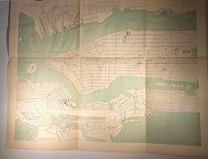 Map of New York (1886). Atlas des ports étrangers.