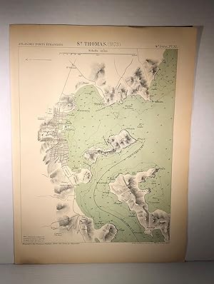 Map of St. Thomas (1873). Atlas des ports étrangers.