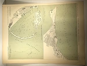 Map of Callao (1885) Map of Rio de Janeiro (1884). Atlas des ports étrangers.