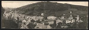 Klapp-Carte postale Plombières-les-Bains, Vue Panoramique, prise de la Chapelle Saint-Joseph