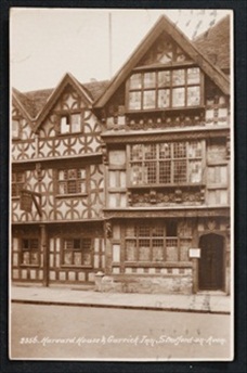 Stratford-on-Avon Harvard House 1933 Postcard