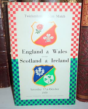 Rugby: England & Wales versus Scotland & Ireland (Twickenham Jubilee Match). Saturday 17th Octobe...