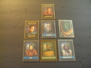 7 Assorted Star Trek Cards Deep Space 9, Next Generation