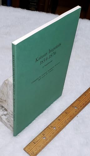 Kansas Imprints 1854-1876: A Supplement