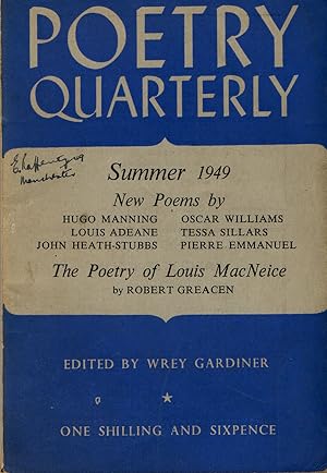 Poetry Quarterly Summer 1949 Vol. 11 No. 2