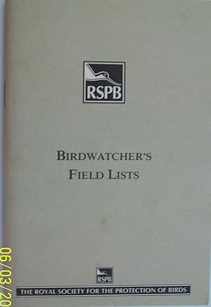 Birdwatcher's Field Lists.