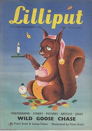 Lilliput Magazine. October-November 1952. Vol.31 no.5 Issue no.185. Peter Scott story & illustrat...