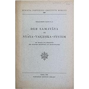 Der Samavaya im Nyaya-Vaicesika-System. Ein beitrag zur erkenntnis der Indischen metaphysik und e...