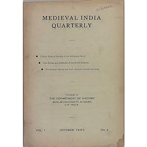 Medieval India Quarterly. Vol.1, No.2, October 1950.
