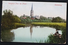 Salisbury Cathedral 1905 Postcard