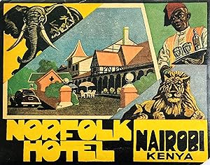 Original Vintage Luggage Label - Norfolk Hotel Nairobi Kenya