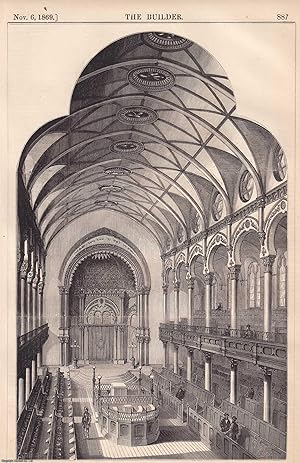 1869 : The Central Synagogue, Great Portland Street, London. Nathan Solomon Joseph, Architect. An...