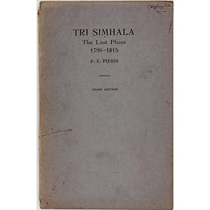 Tri Sinhala. The last phase. 1796-1815.