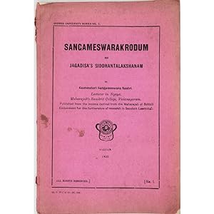 Sangameswarakrodum on Jagadisa's Siddhantalakshanam.