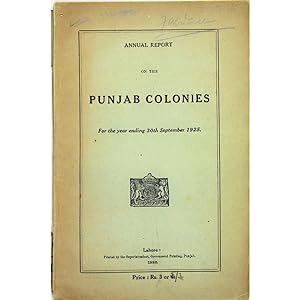 Annual Report on the Punjab Colonies. For the year ending 30th September 1925.
