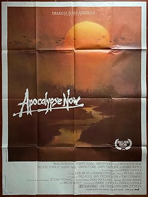 Affiche originale cinéma APOCALYPSE NOW Marlon Brando FRANCIS FORD COPPOLA Vietnam 120x160cm