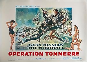 Affiche cinéma OPERATION TONNERRE Thunderball JAMES BOND Sean Connery