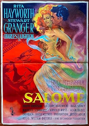 Affiche originale cinéma SALOME Stewart Granger RITA HAYWORTH William Dieterle
