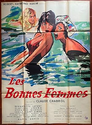 Affiche originale cinéma LES BONNES FEMMES Claude Chabrol BERNADETTE LAFONT Brenot 120x160cm