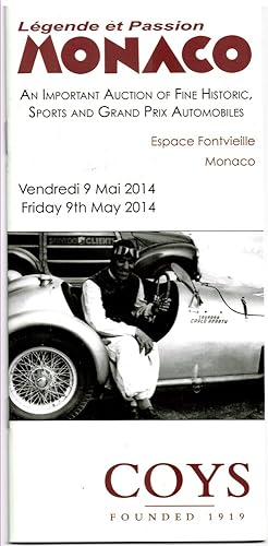 Lägende Et Passion Monaco an Important Coys Auction of Sports, Competition and Collectors' Motor ...