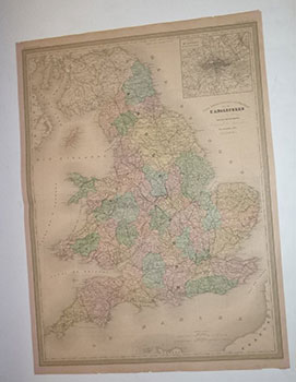 L'Angleterre. 1860. First edition of the map.